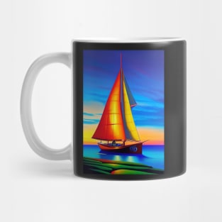 DREAMY SAILBOAT AT SUNSET Mug